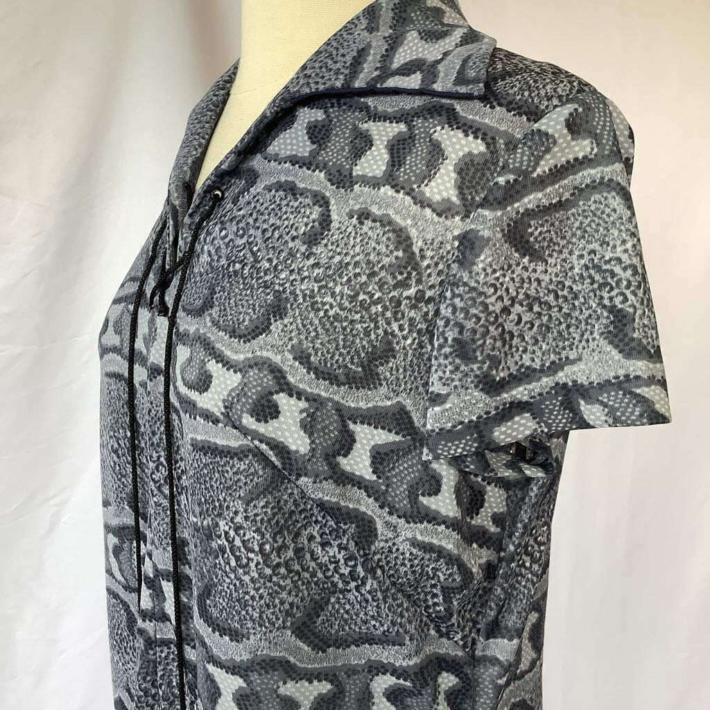1960s Python Print Mini Dress