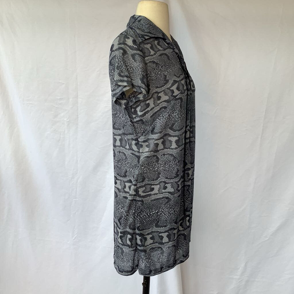 1960s Python Print Mini Dress