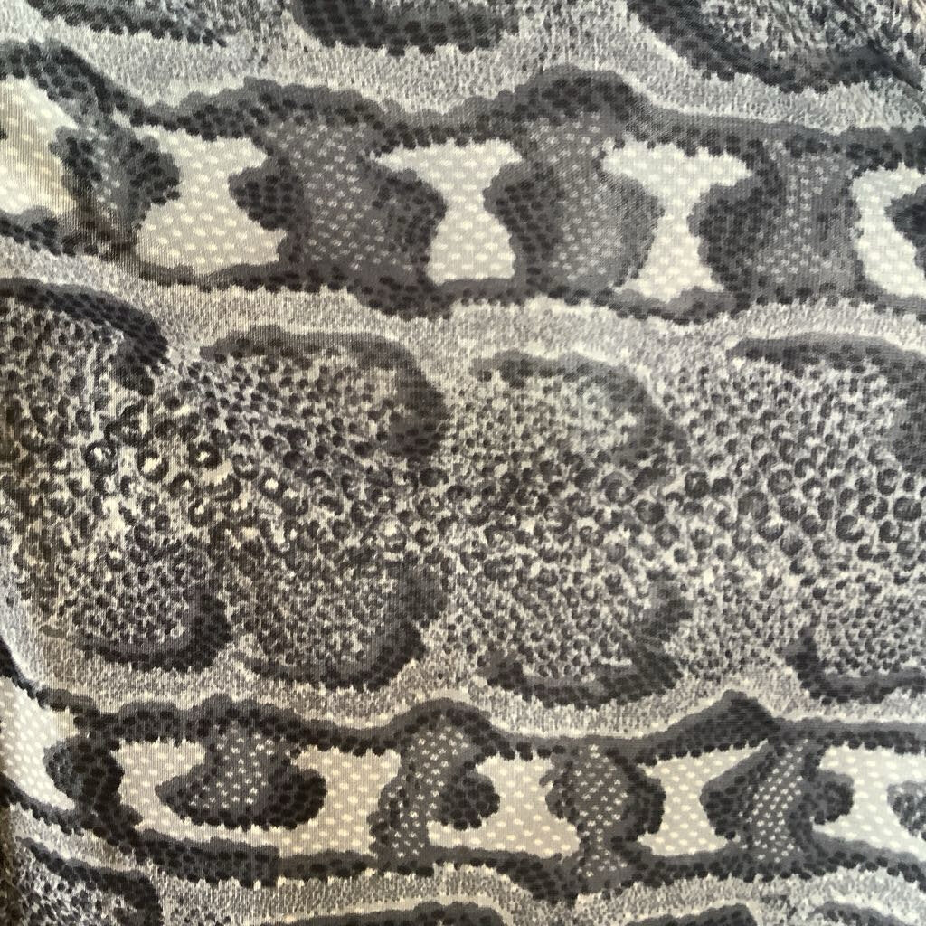 1960s Python Print Mini Dress