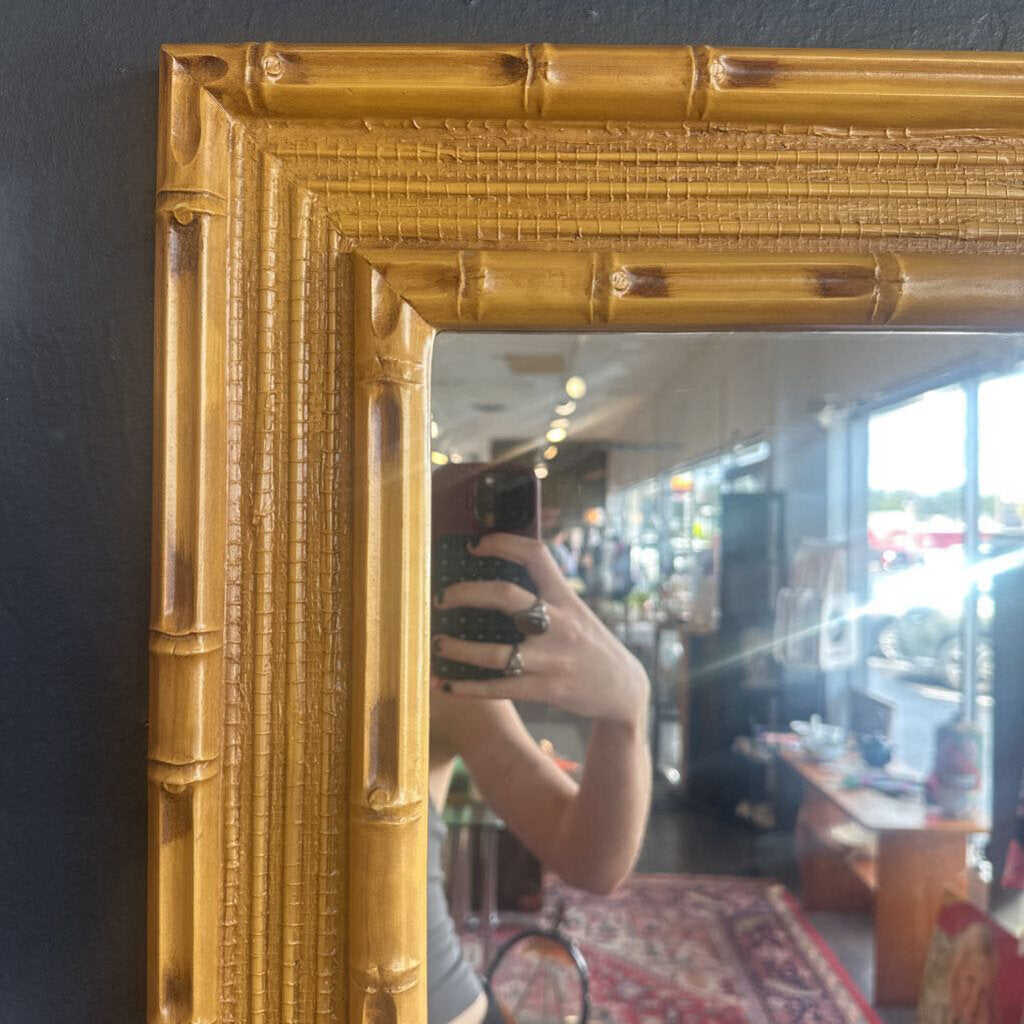 1970s Faux Bamboo Mirror