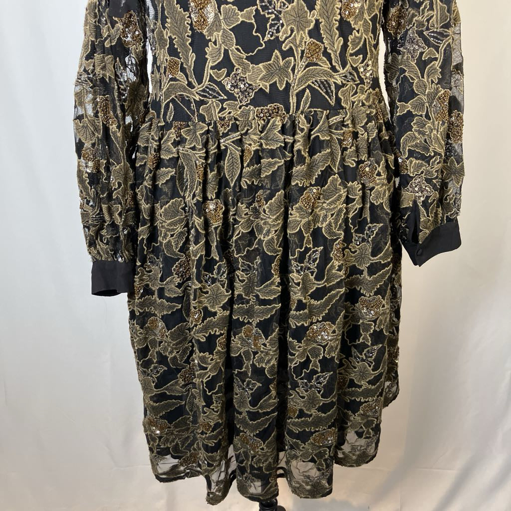 Floral patterned dress on a white background