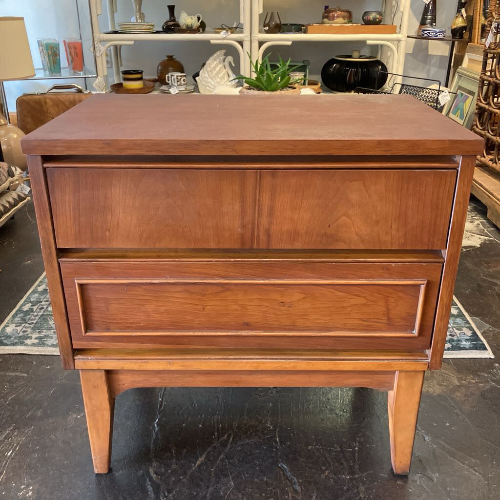 Mid Century Modern Walnut Nightstand