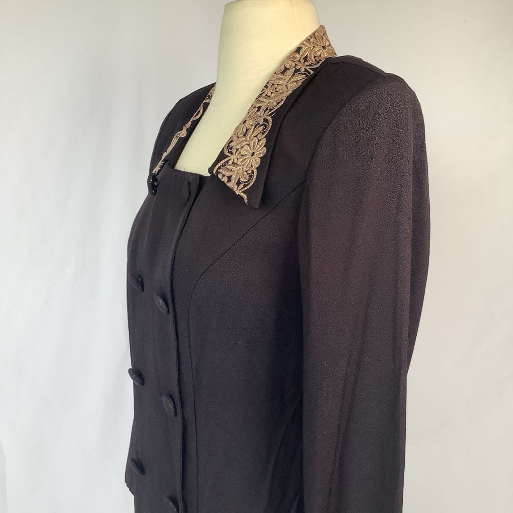 Early 1990s Fredrick's of Hollywood Black & Gold Top