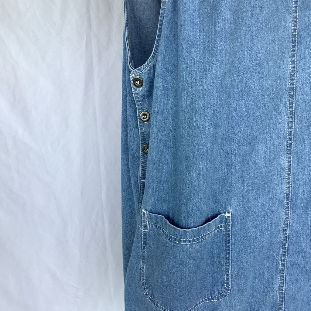 80s/90s Denim Dress/Overalls