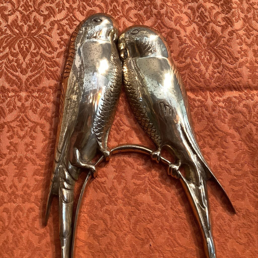Vintage Brass Love Birds