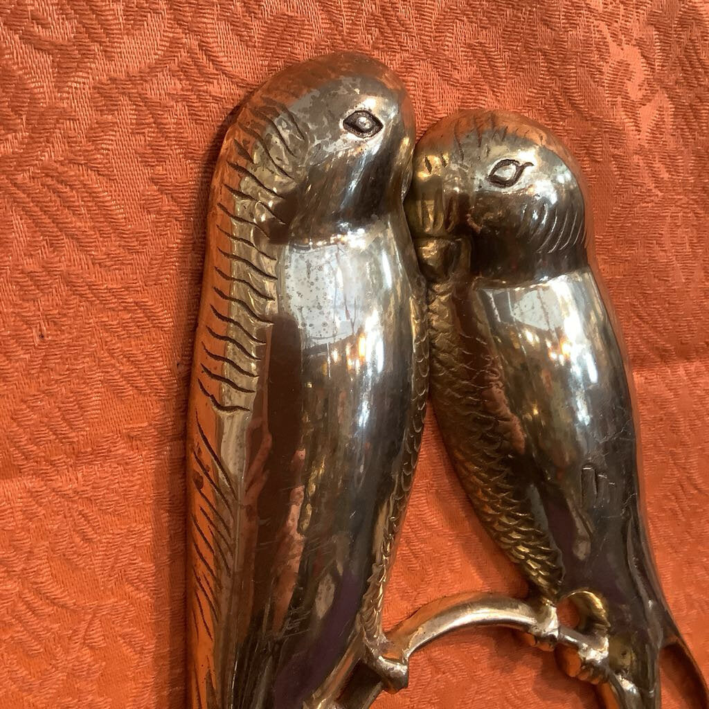 Vintage Brass Love Birds