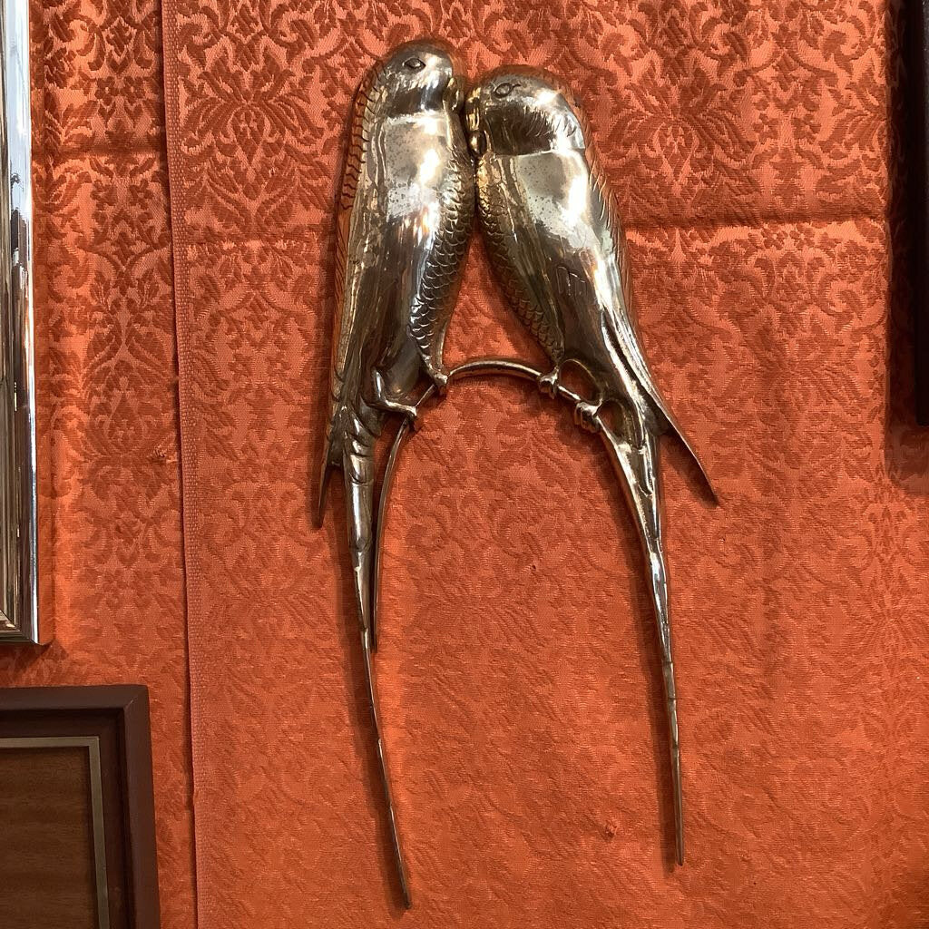 Vintage Brass Love Birds