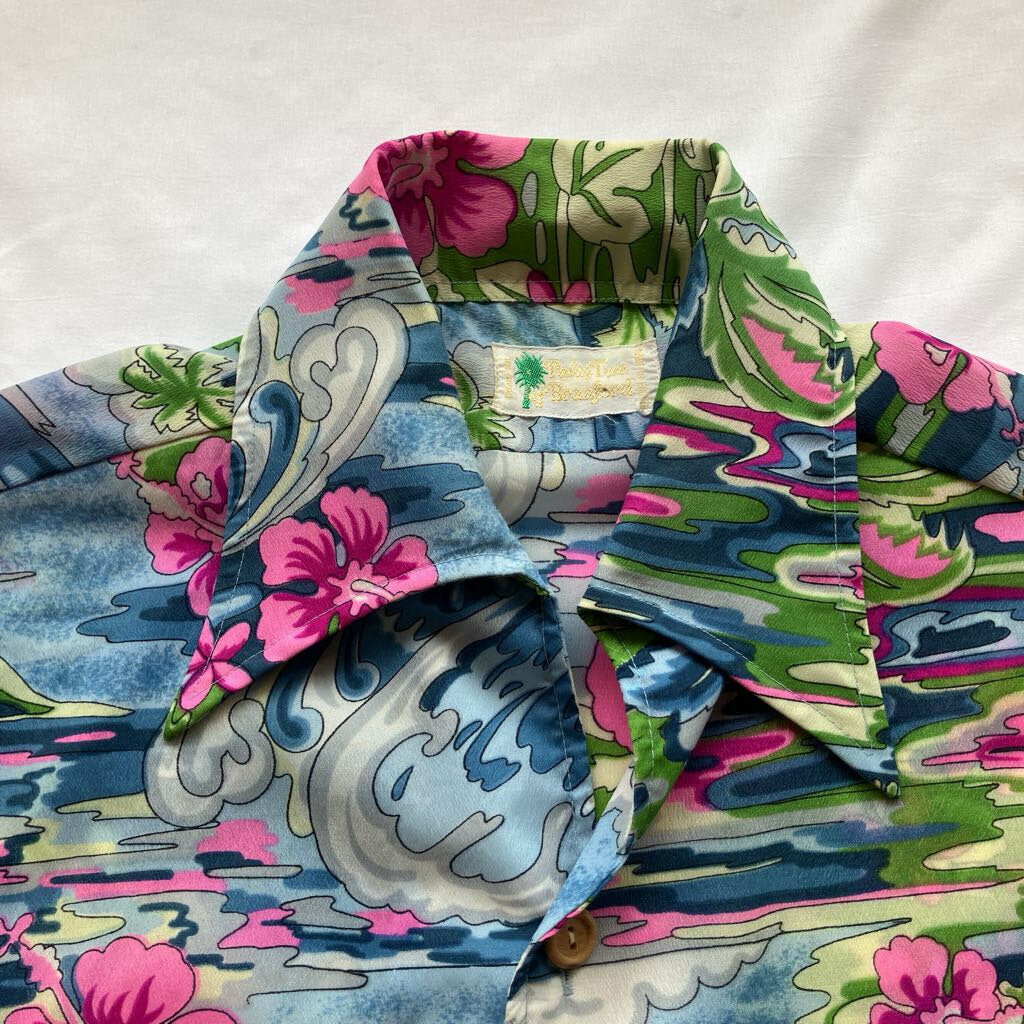 1970s Floral Hawaiian Shirt