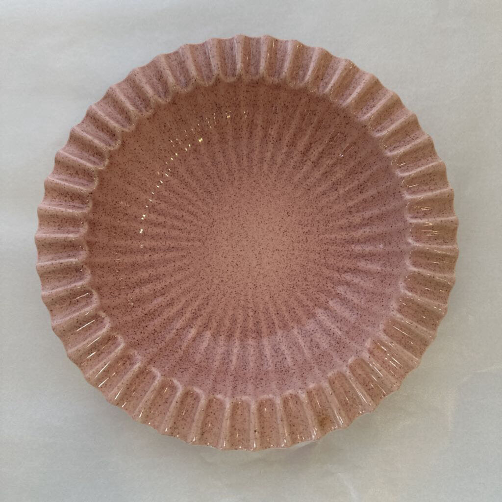 Mid Century Modern Red Wing Speckled Pink Ashtray