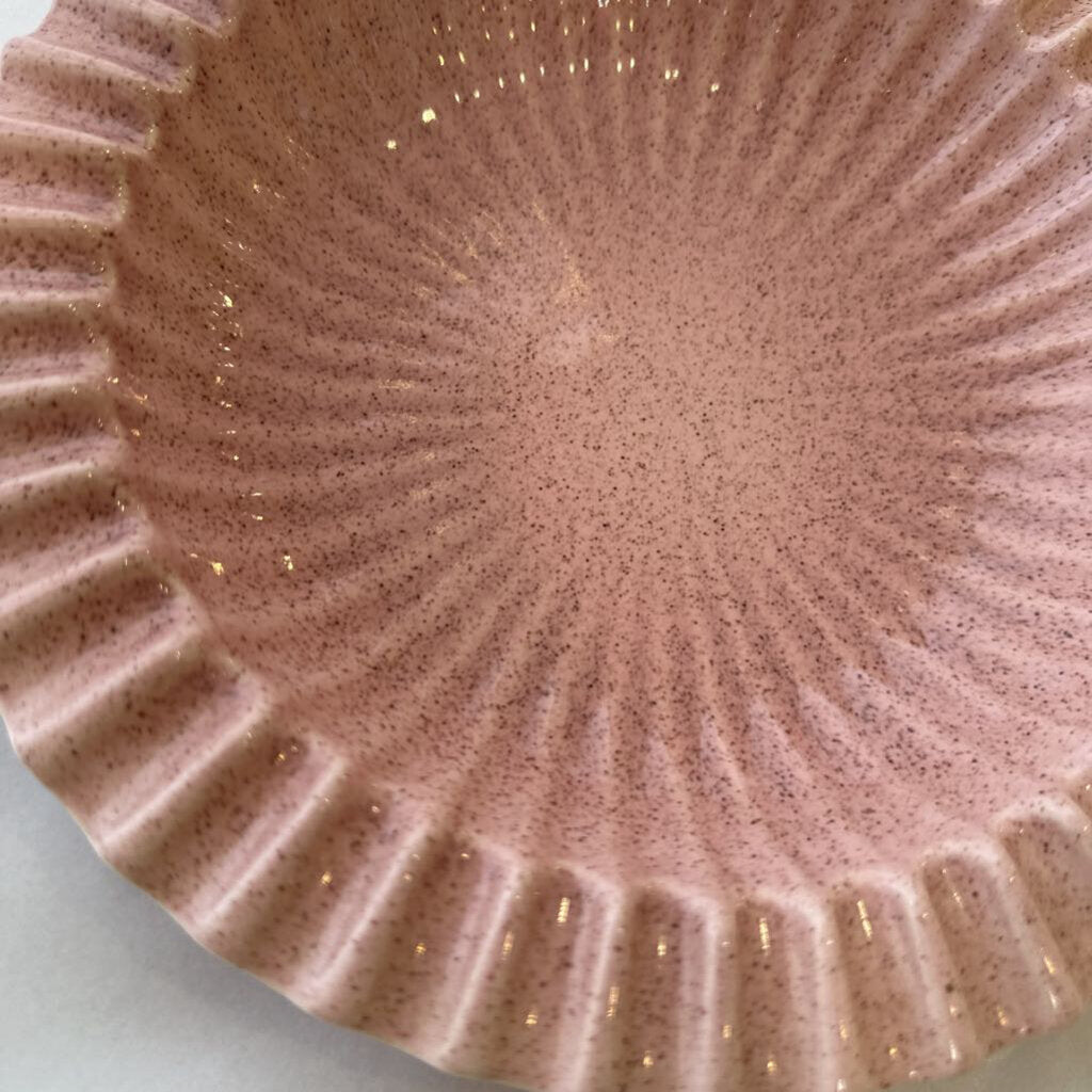 Mid Century Modern Red Wing Speckled Pink Ashtray