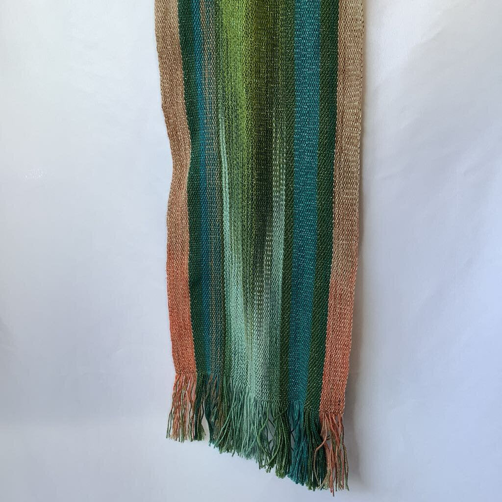 Knit Poncho with Sash