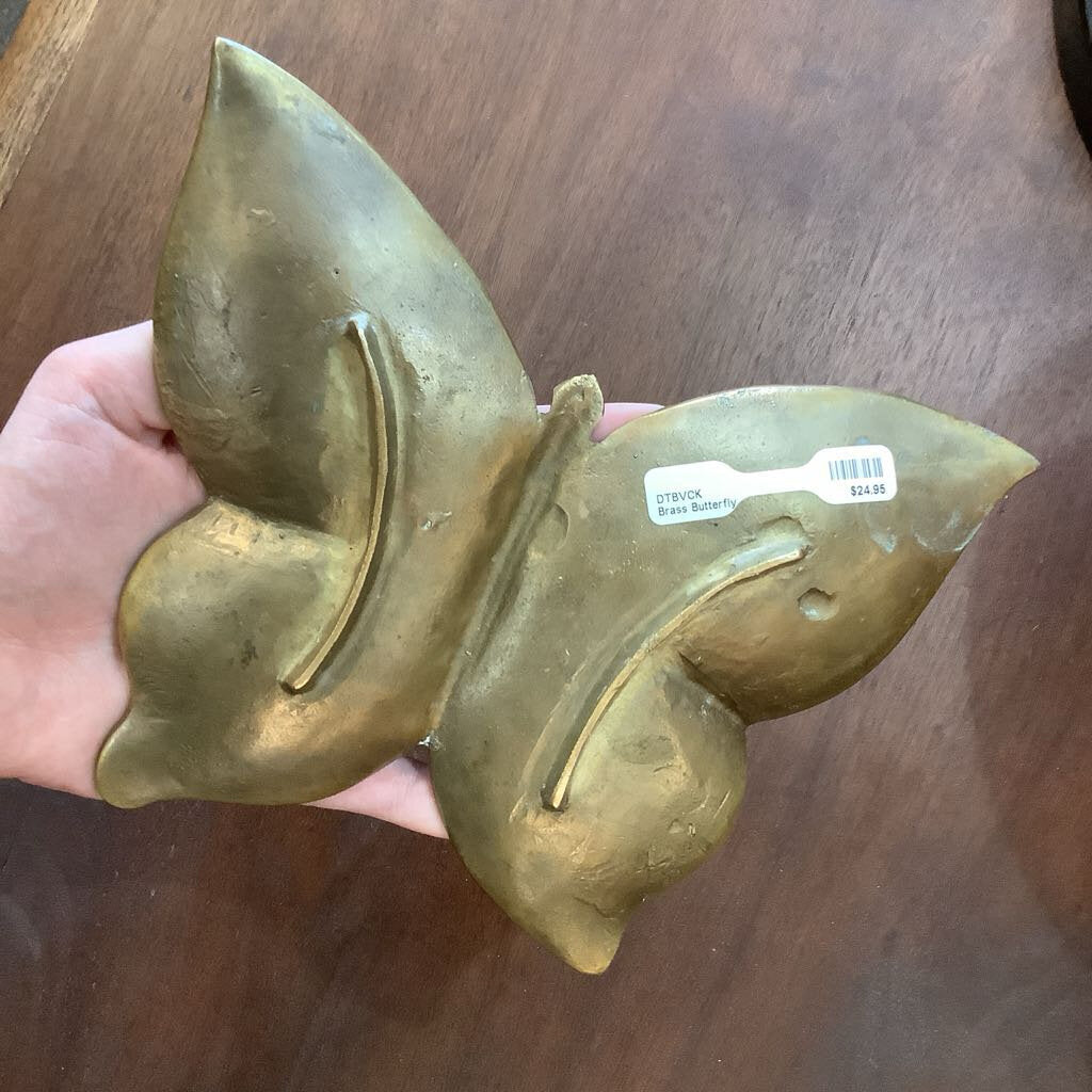 Vintage Brass Butterfly Dish