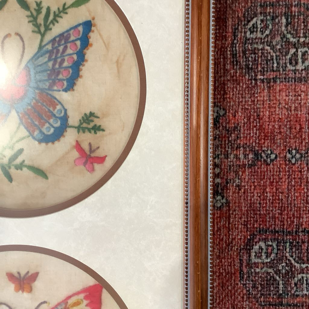 Vintage Butterfly Needlepoint