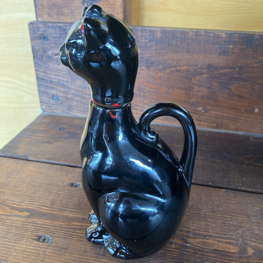 Vintage Shafford Black Cat Decanter