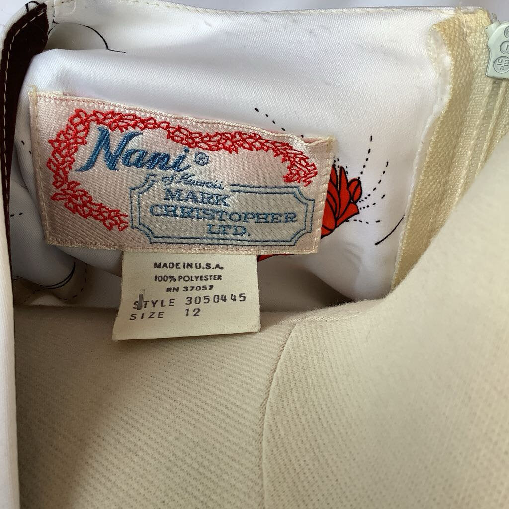 1970s Nani of Hawaii Sleeveless Dress