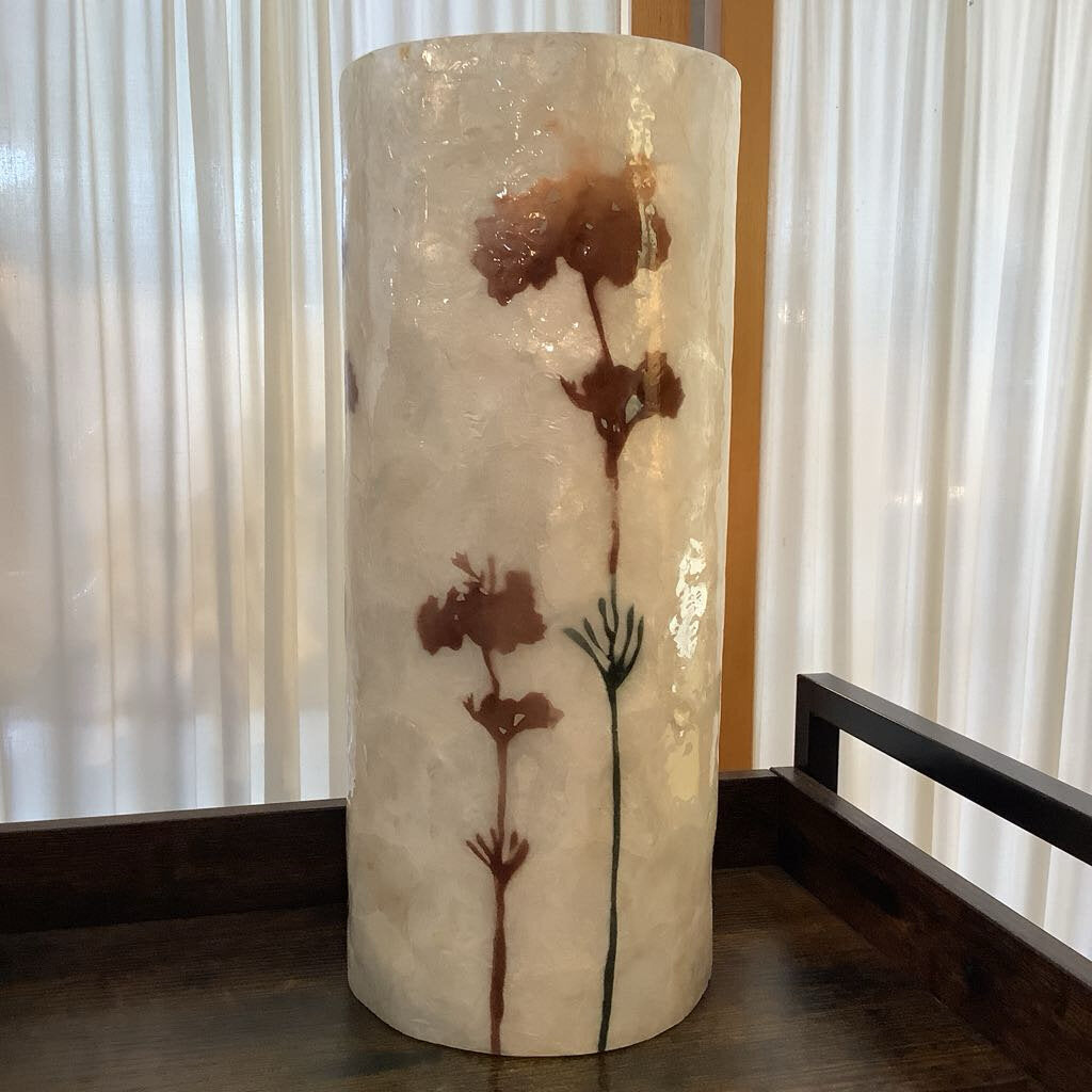 Vintage Fiberglass Floral Vase