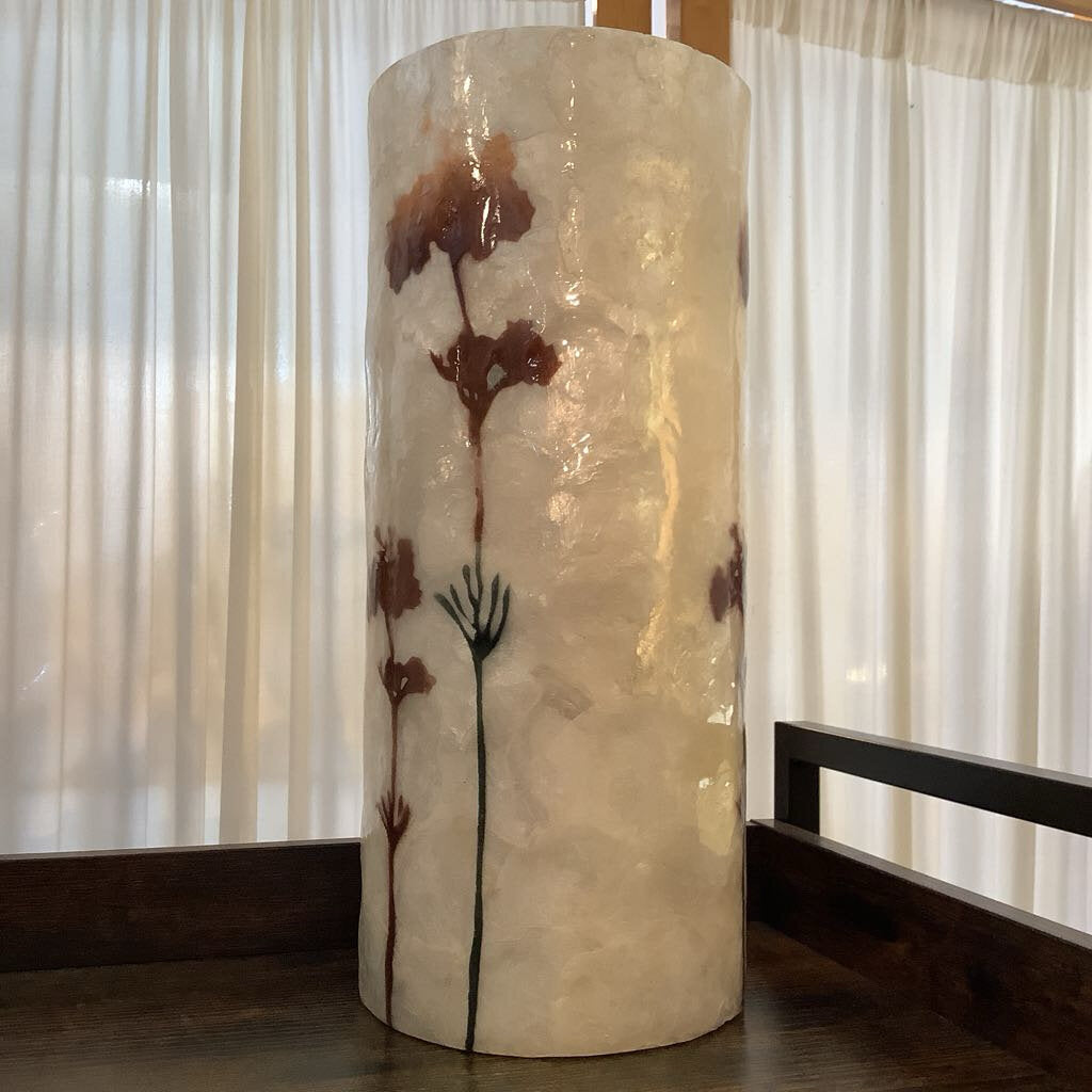 Vintage Fiberglass Floral Vase