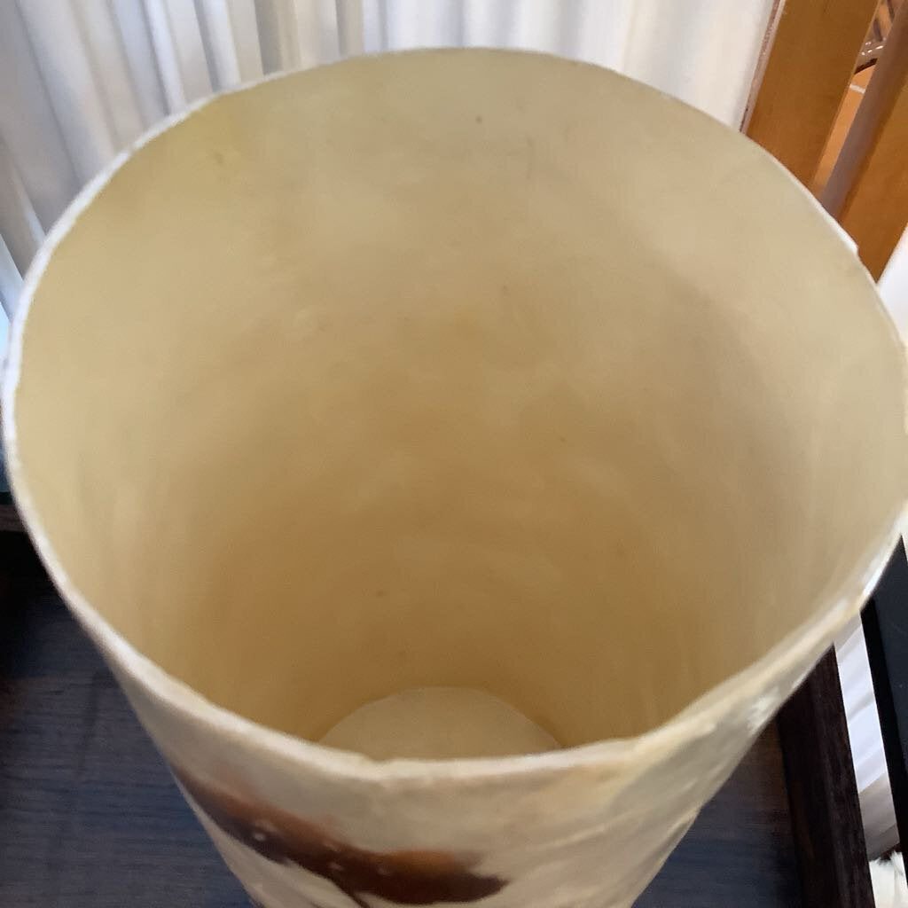 Vintage Fiberglass Floral Vase