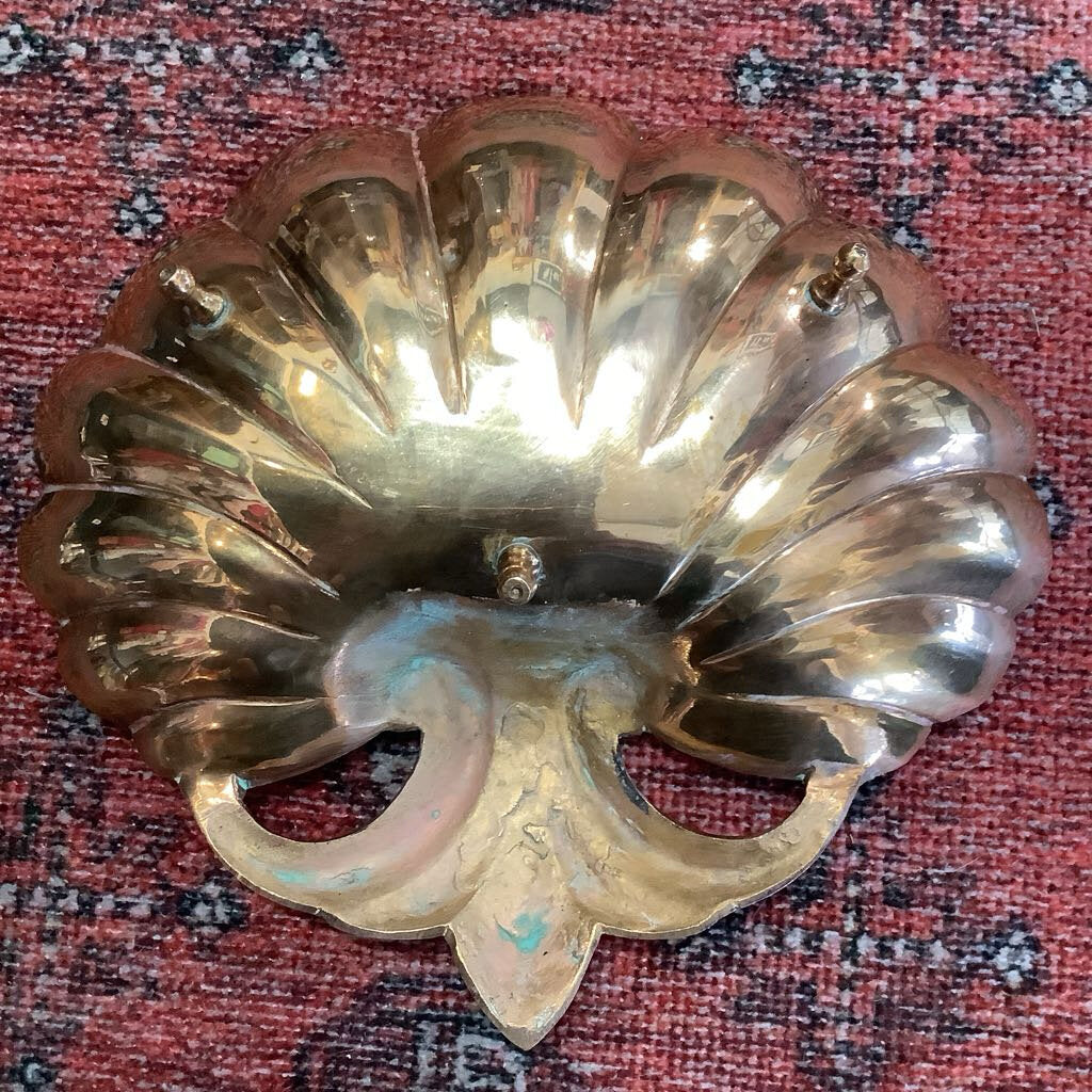 Vintage Brass Shell Dish