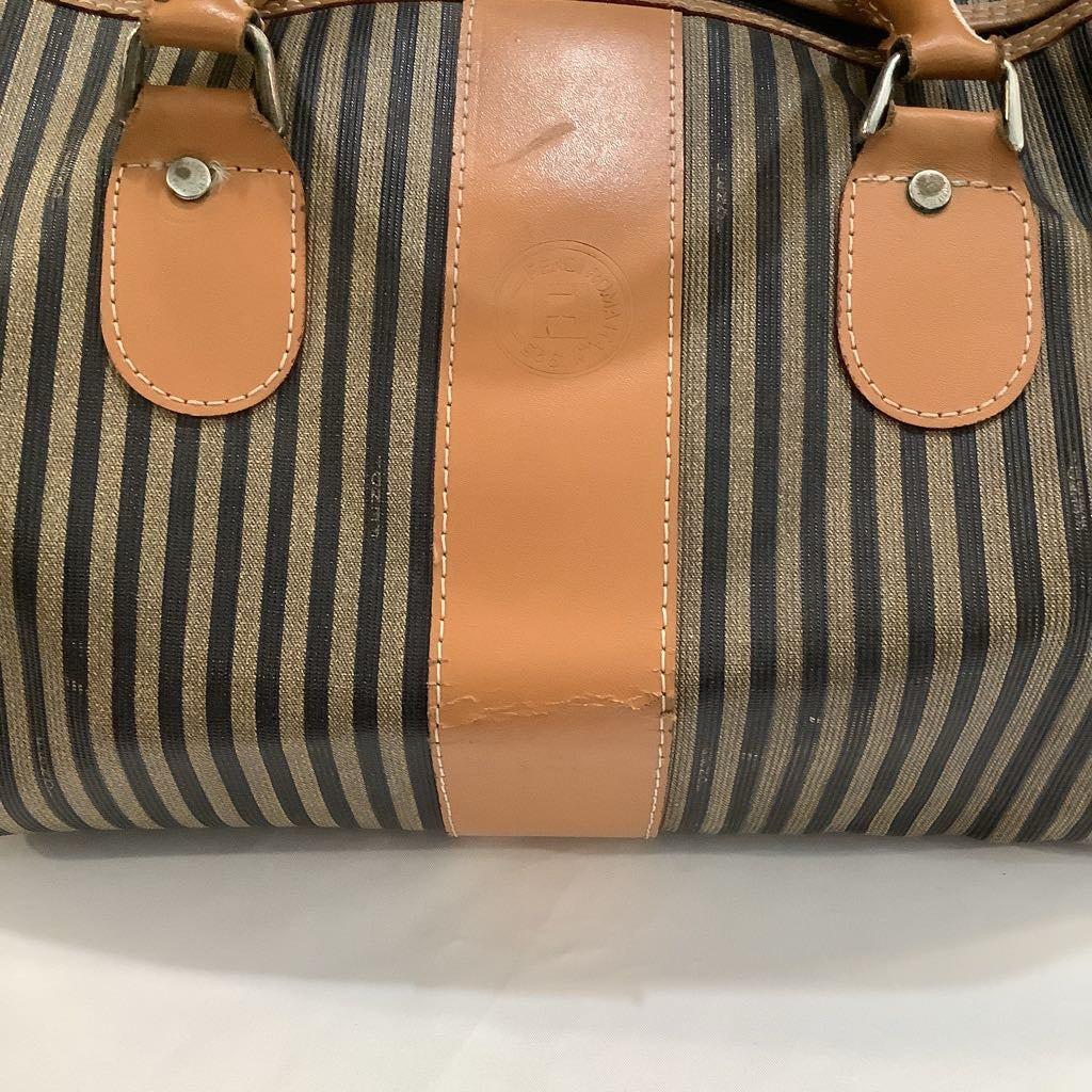 Vintage Fendi Pequin Boston Bag