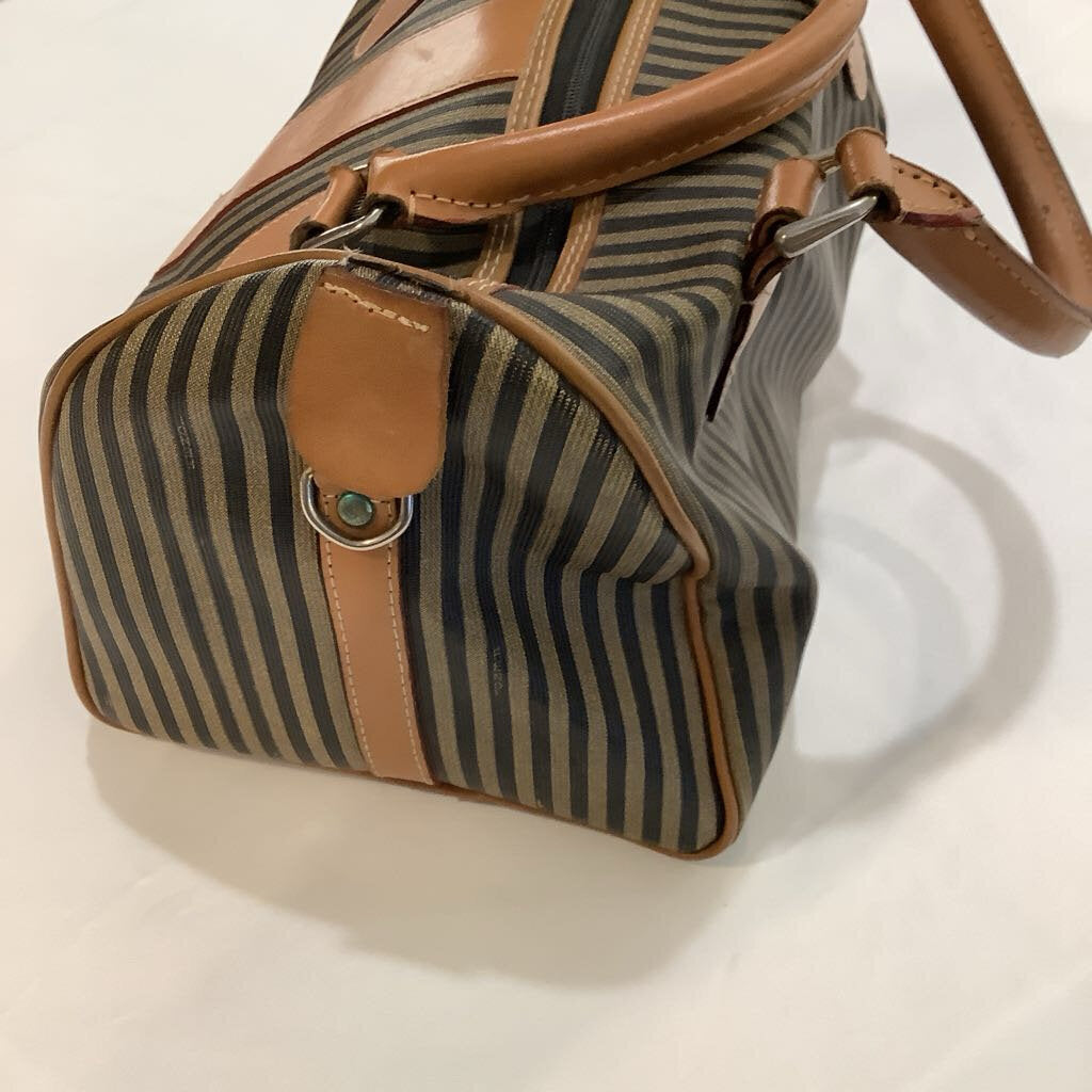 Vintage Fendi Pequin Boston Bag