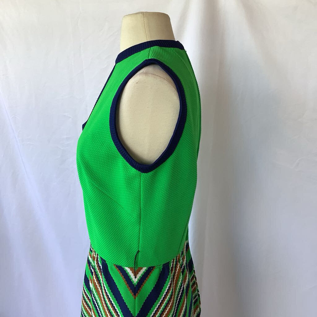 1960s R&K Knits Patterned Maxi Dress