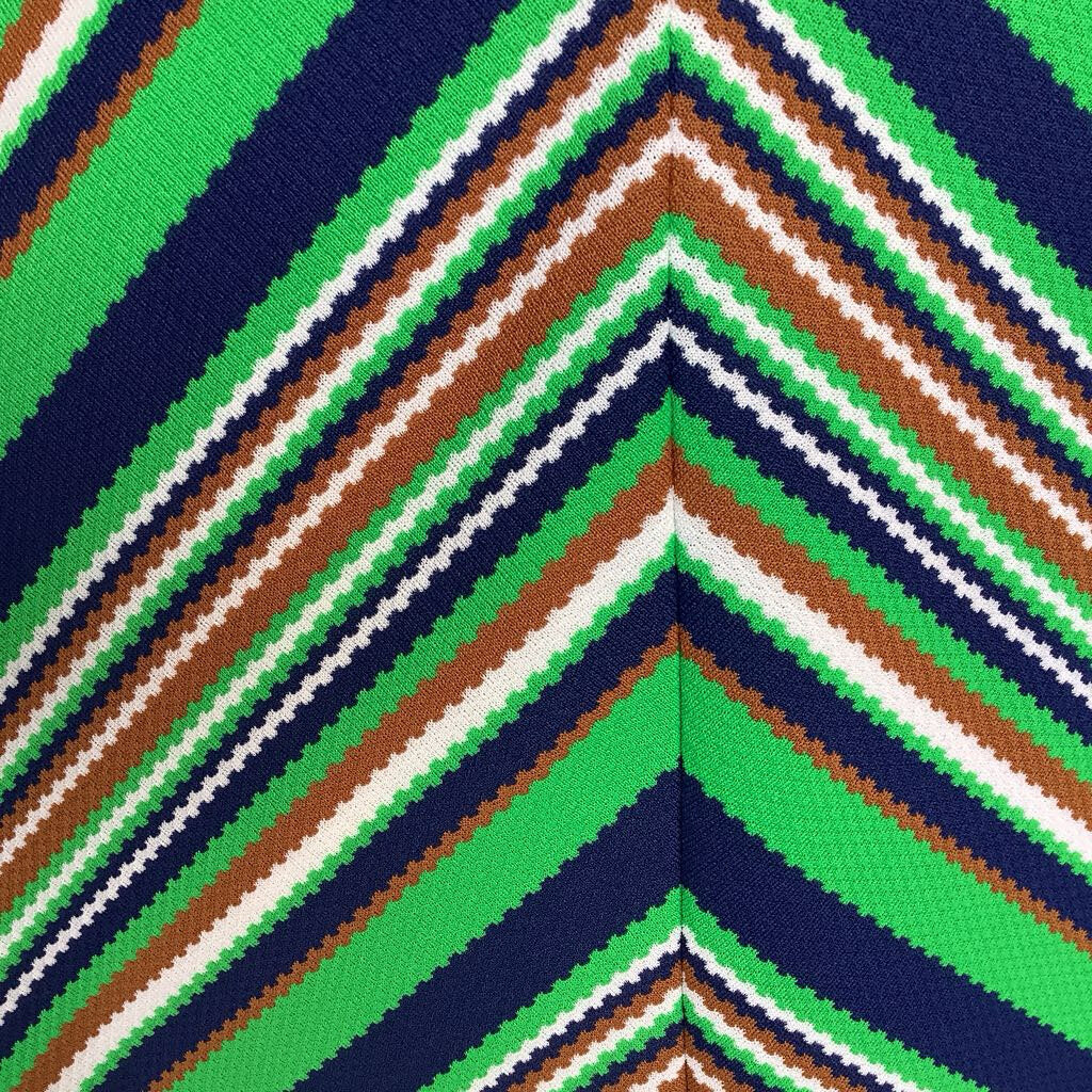 1960s R&K Knits Patterned Maxi Dress