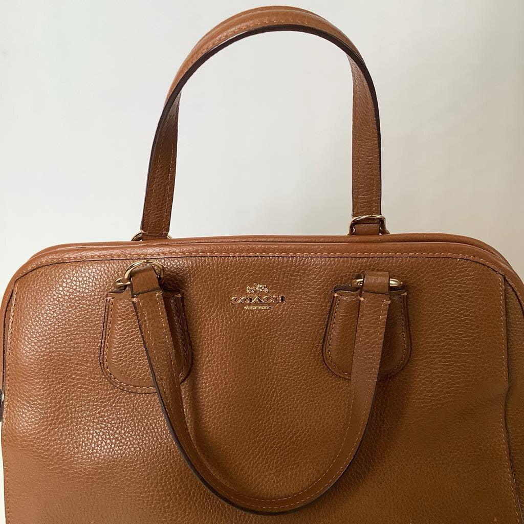 Coach Nolita Satchel Bag in Brown Crossgrain Leather