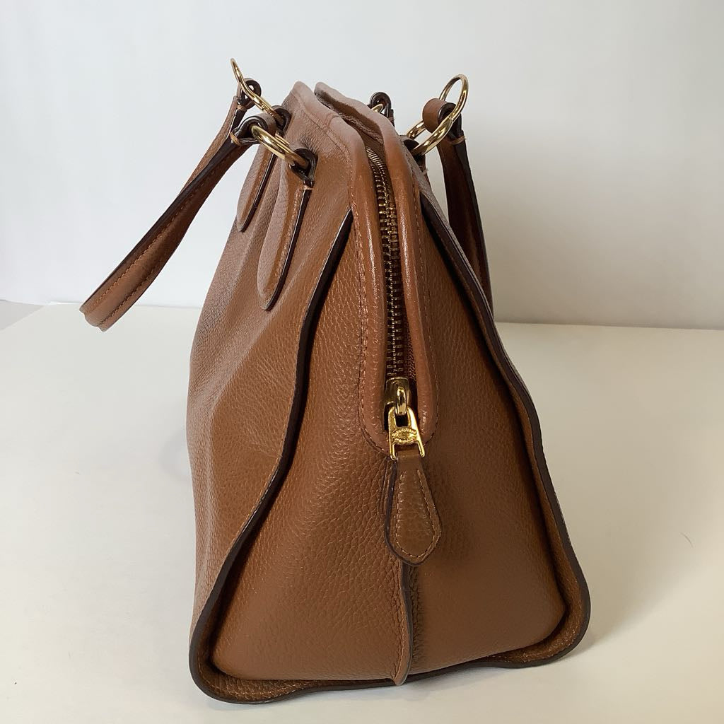 Coach Nolita Satchel Bag in Brown Crossgrain Leather