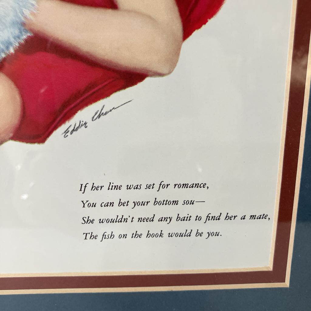 Framed Esquire Magazine Calendar June 1952