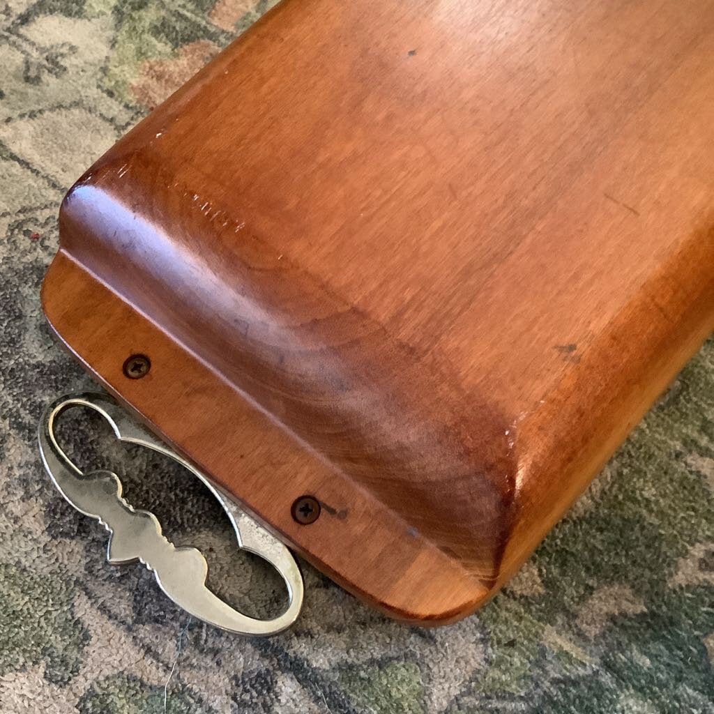 MCM Kromex Divided Wooden Tray