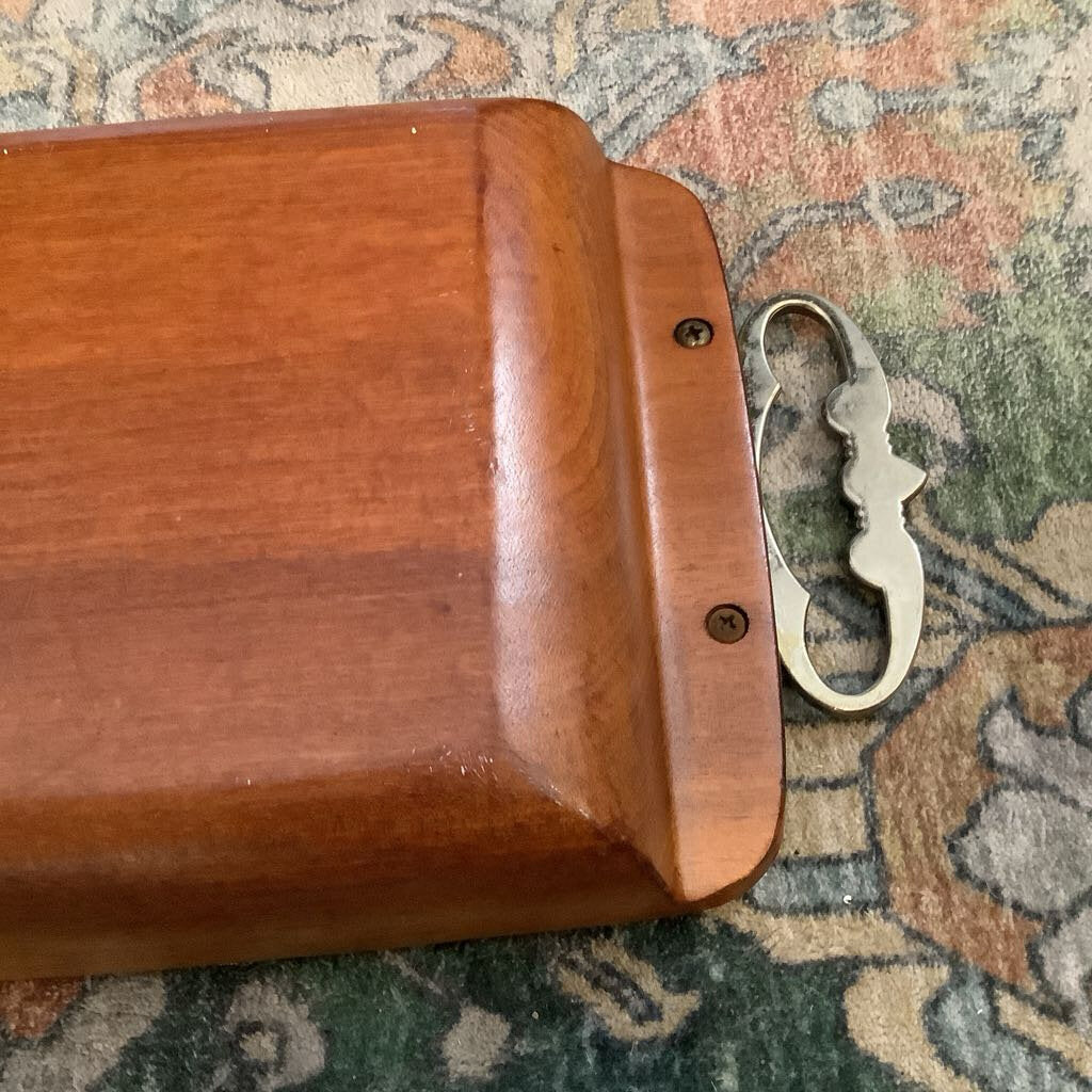 MCM Kromex Divided Wooden Tray