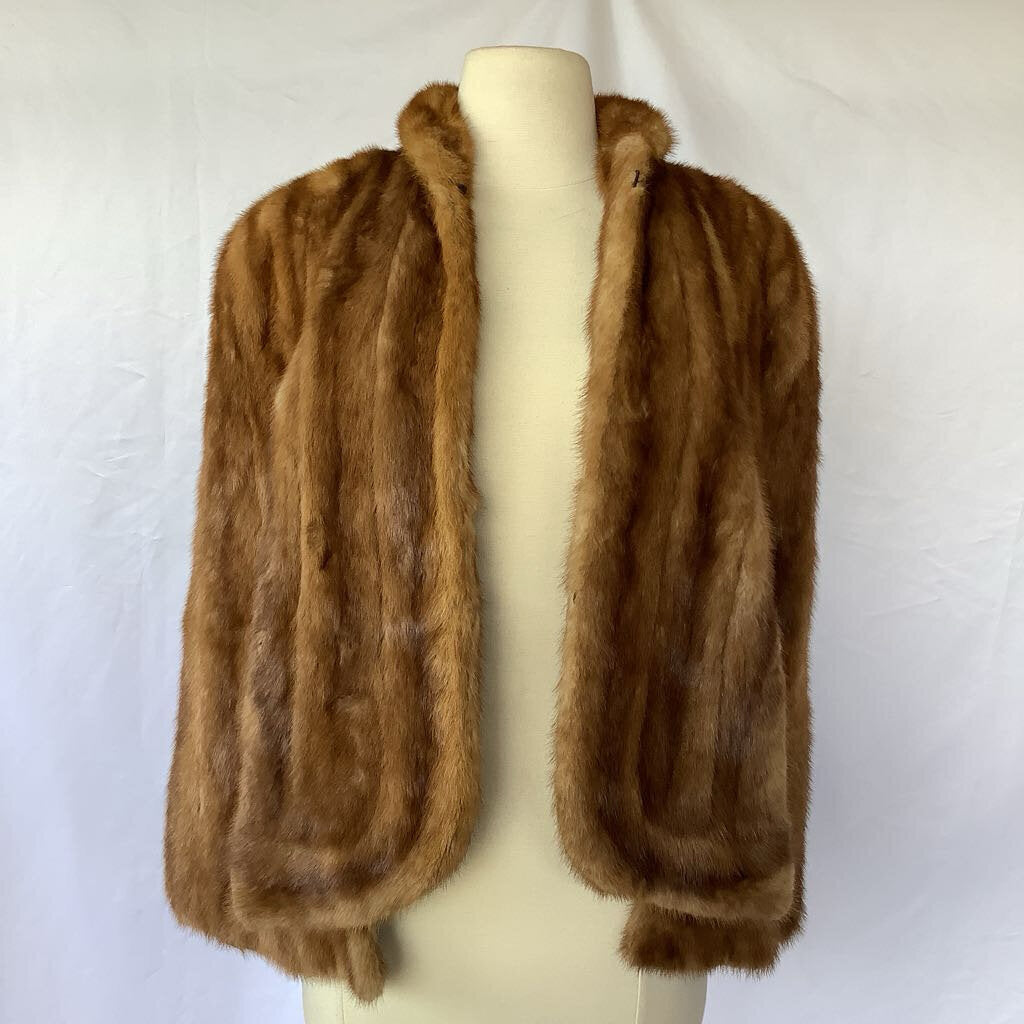 Vintage 1960s Hudson's Detroit Mink Fur Shawl Stole