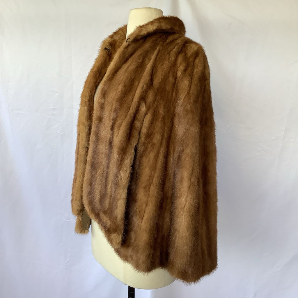 Vintage 1960s Hudson's Detroit Mink Fur Shawl Stole