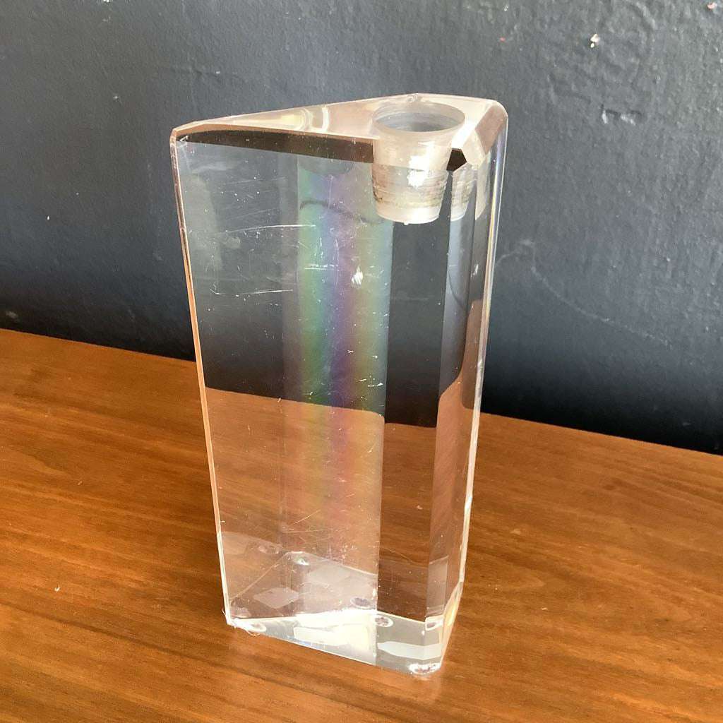 Mid Century Modern Lucite Candle Holders