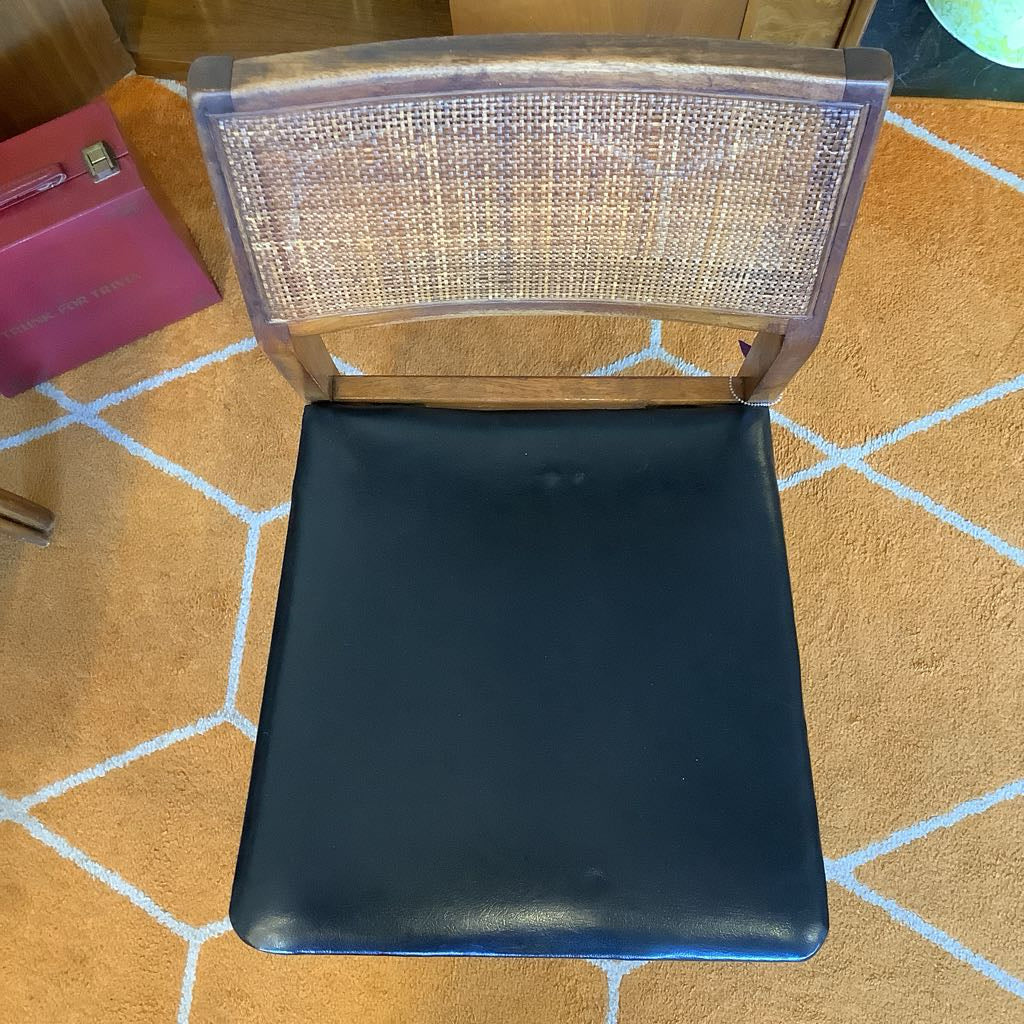 Mid Century Modern Hibriten Caned Chair
