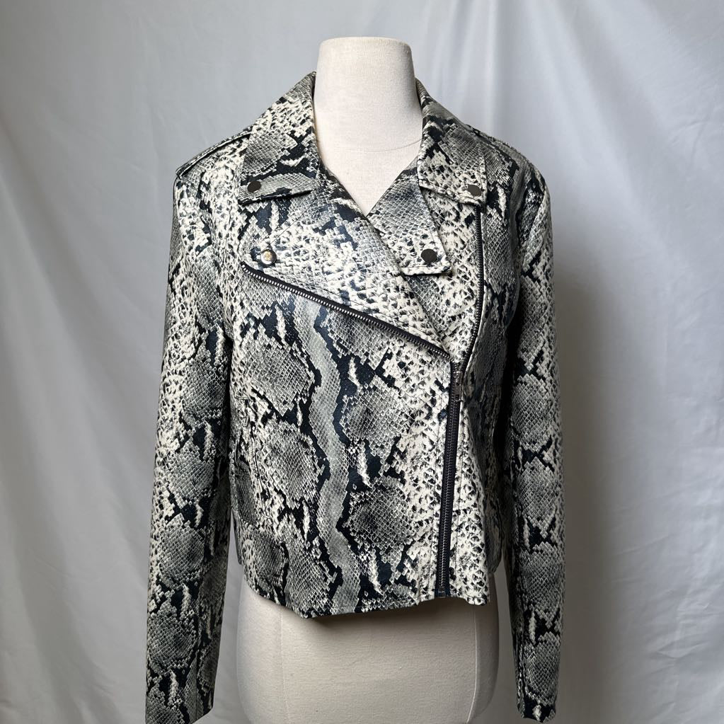 Snake Print Faux Leather