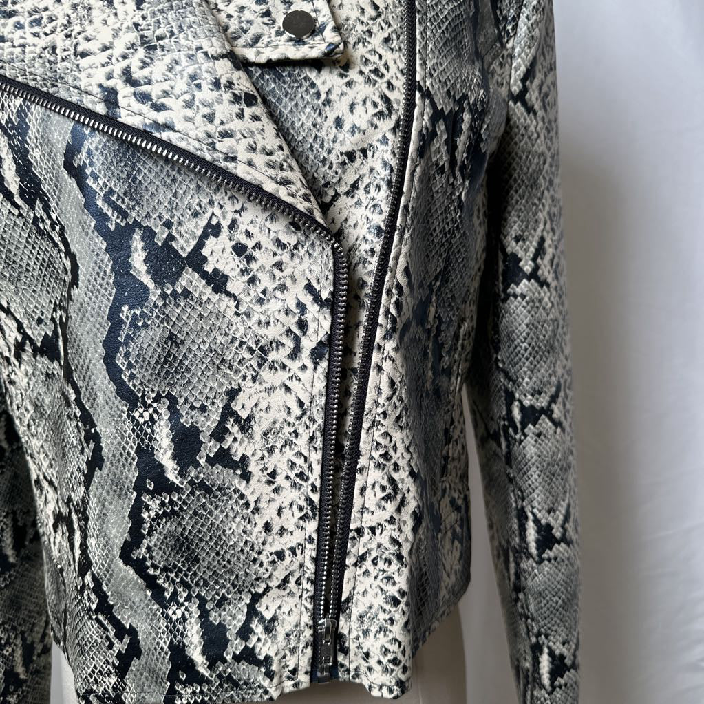 Snake Print Faux Leather