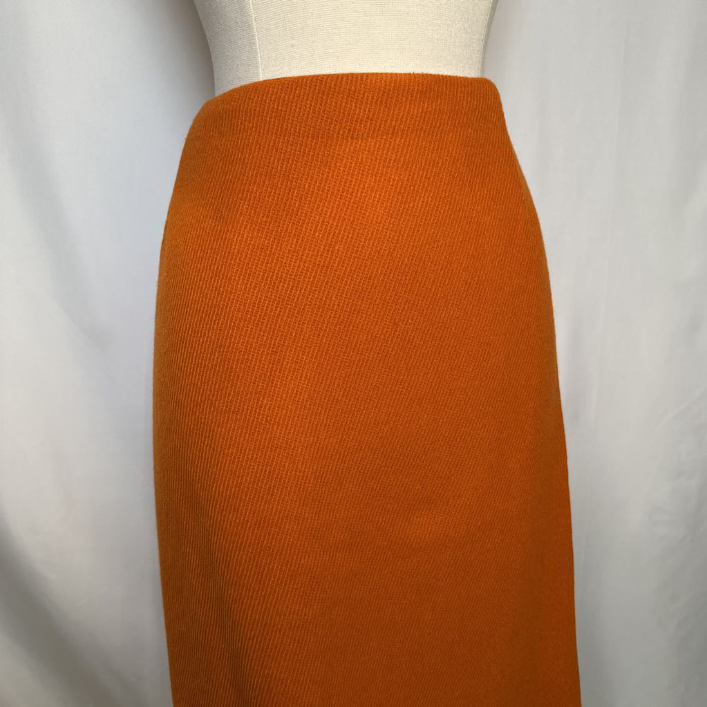 60s Orange Wool Skirt