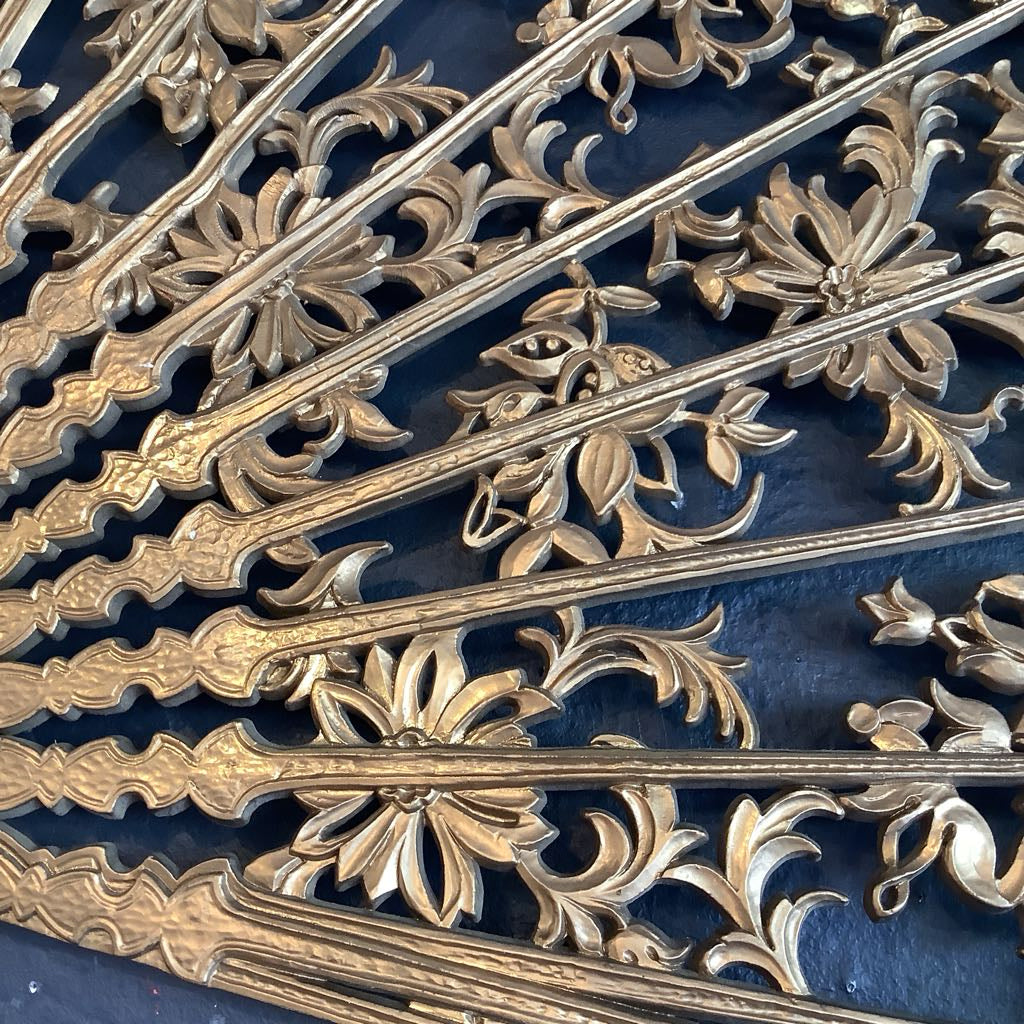 Vintage Hollywood Regency Burwood Fan Art