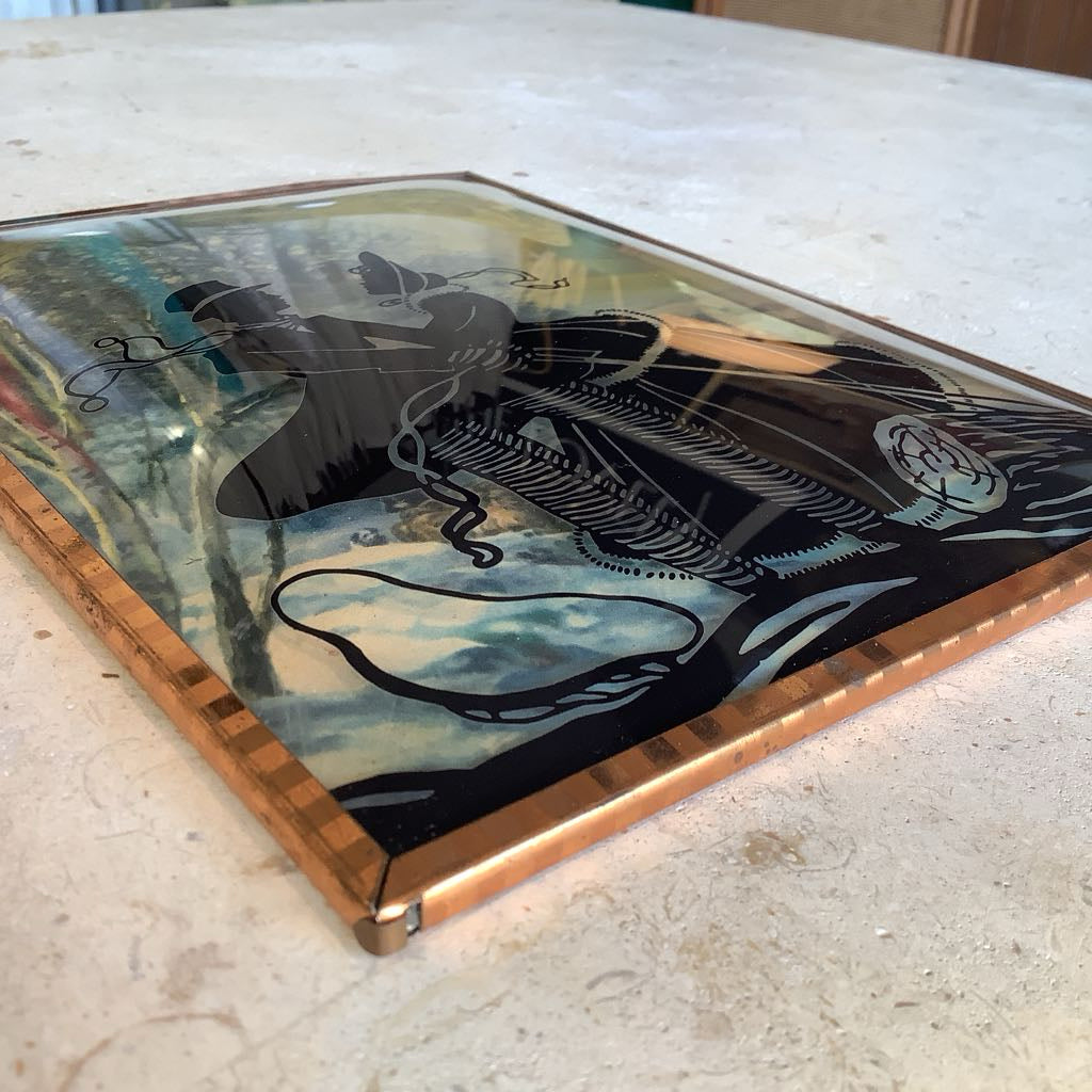 Silhouette bubble Painting