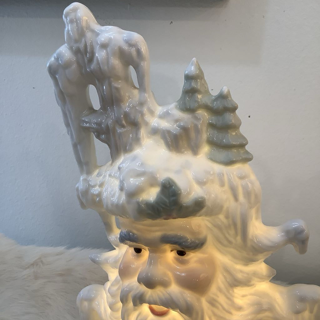 Winter Santa Lamp