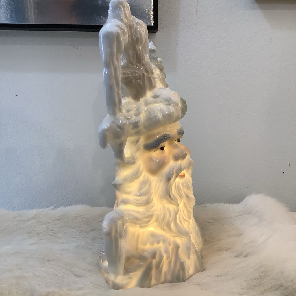 Winter Santa Lamp