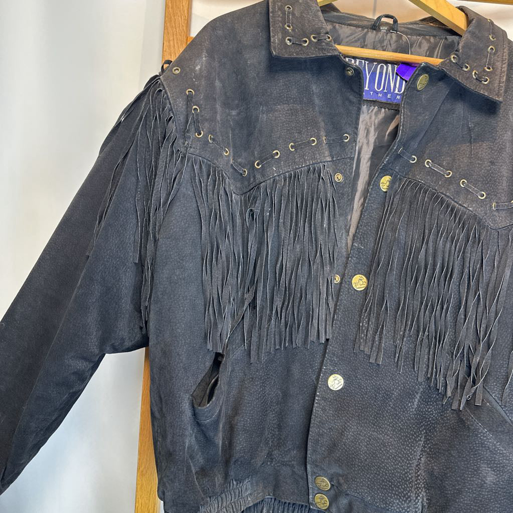 Beyond Leather Jacket w/ Fringe