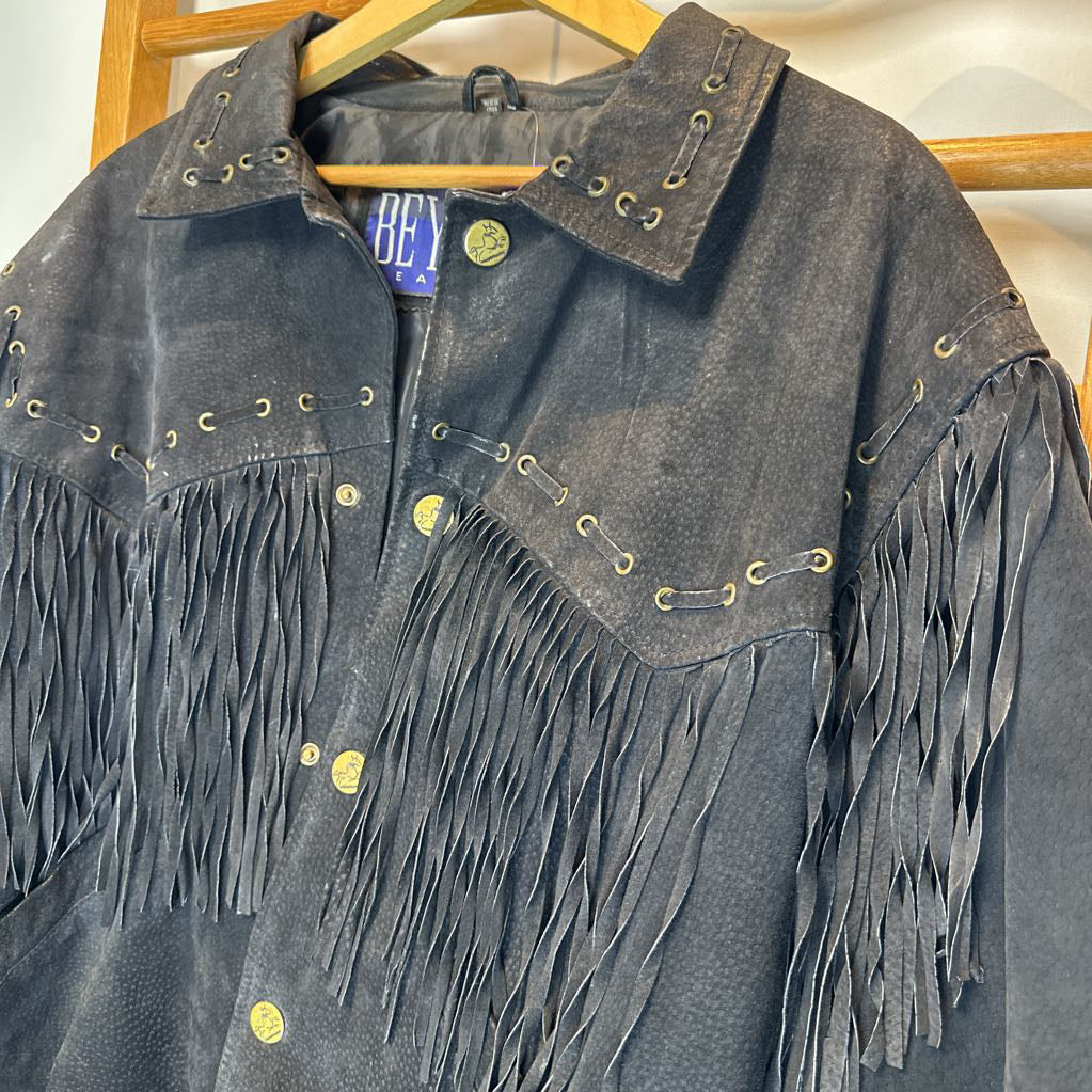Beyond Leather Jacket w/ Fringe