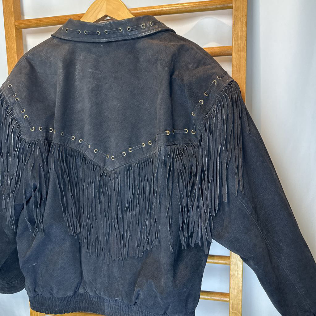 Beyond Leather Jacket w/ Fringe