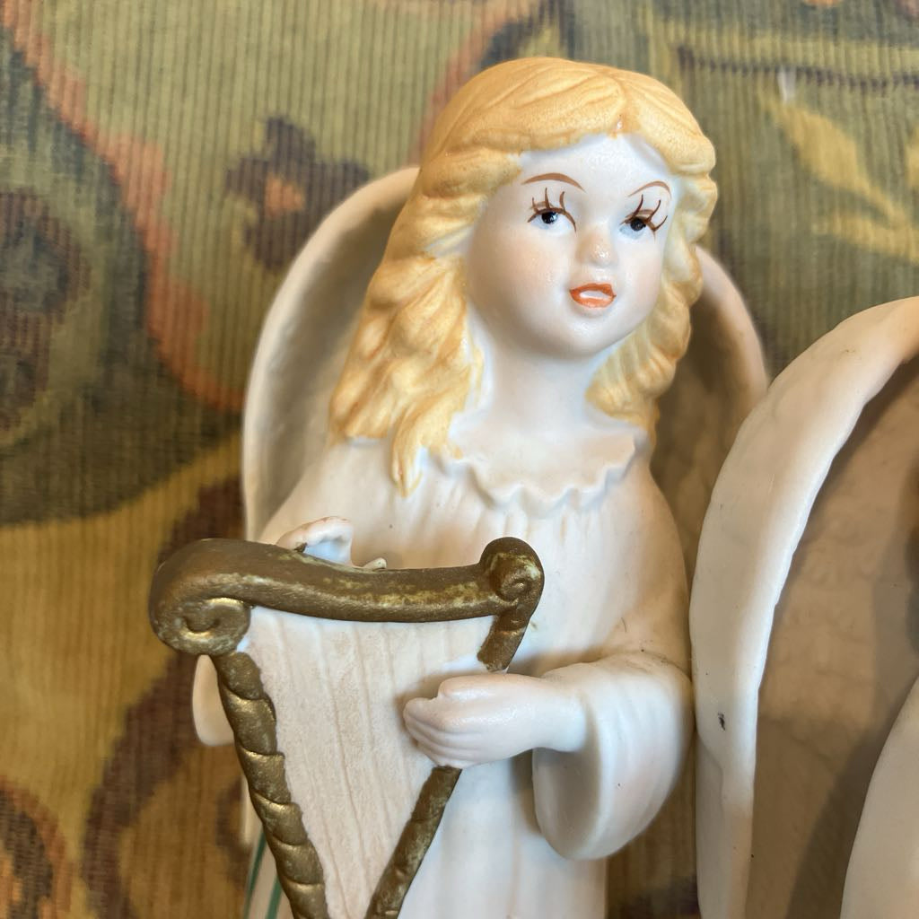Vintage Amazing Grace Music Box with Angels