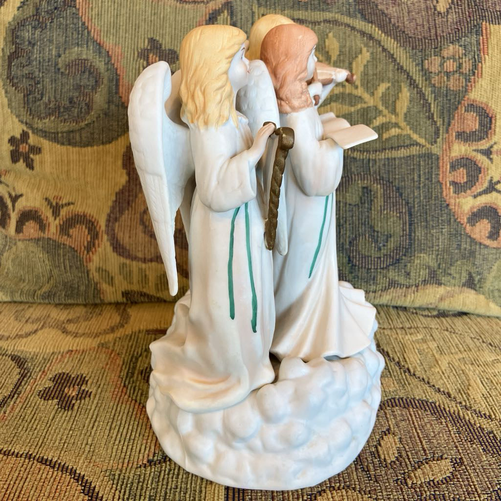 Vintage Amazing Grace Music Box with Angels