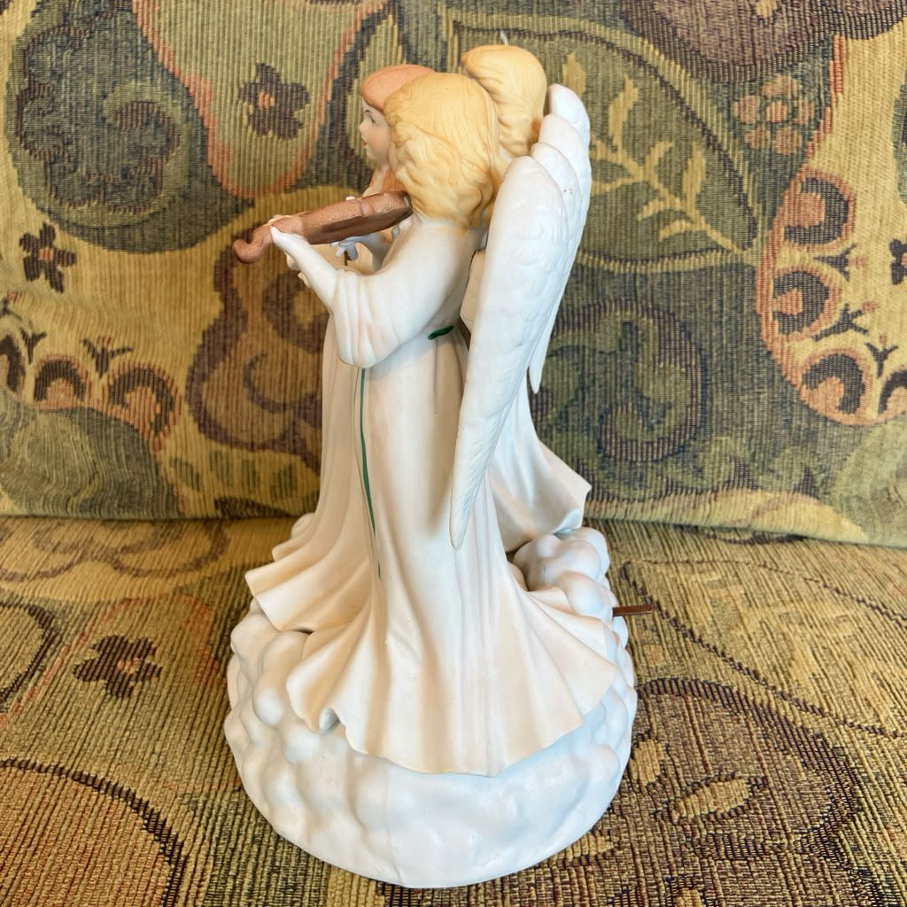 Vintage Amazing Grace Music Box with Angels