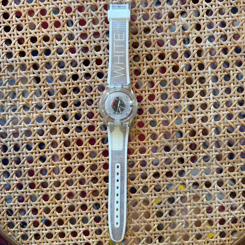 Vintage Swatch Jelly White Ice SUJK106 Watch